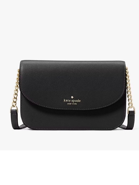 kate spade Handbags - Kate Spade black leather crossbody with gold chain strap